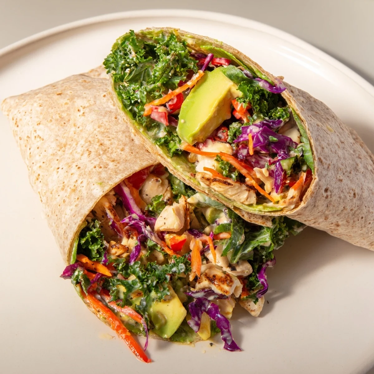 These Poppy-Inspired Chicken Salad Wraps are bursting with a flavorful, creamy, and healthy chicken salad.