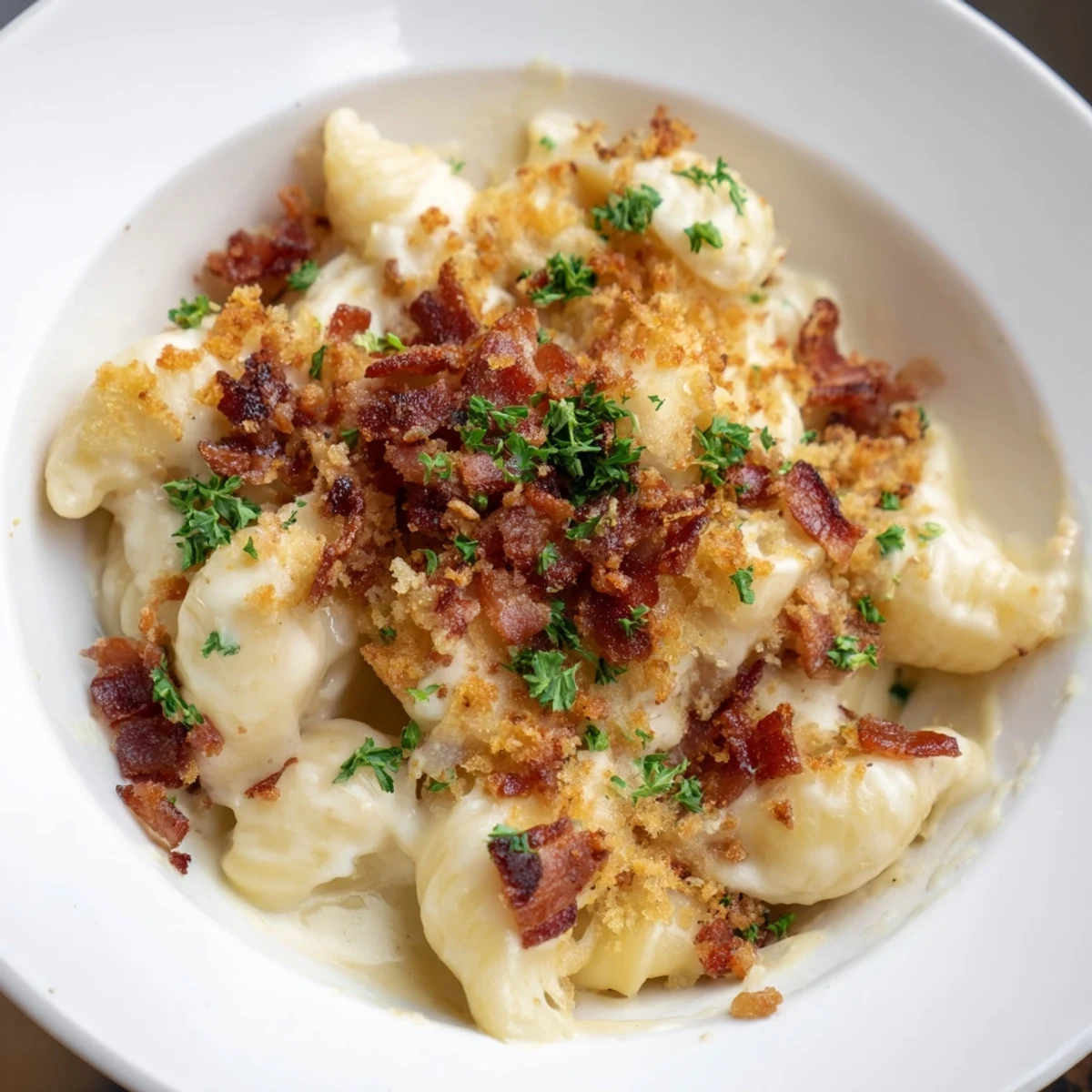 Tinis Mac and Cheese Bacon