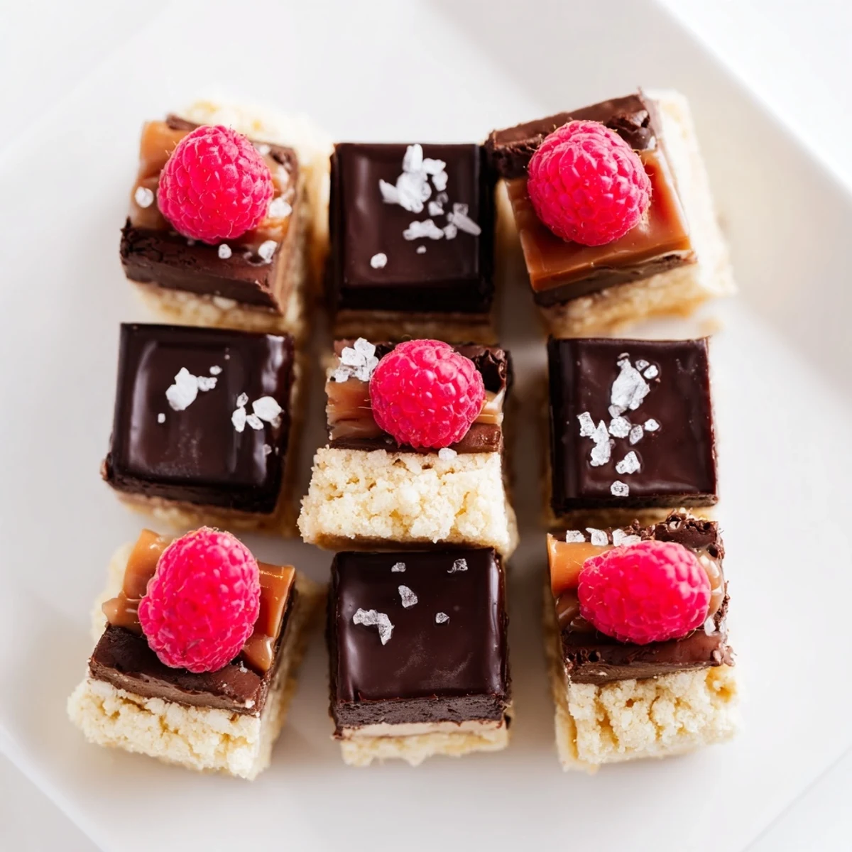 Close-up of the Checkerboard Terrace featuring a decadent arrangement of dessert squares, awaiting your enjoyment.