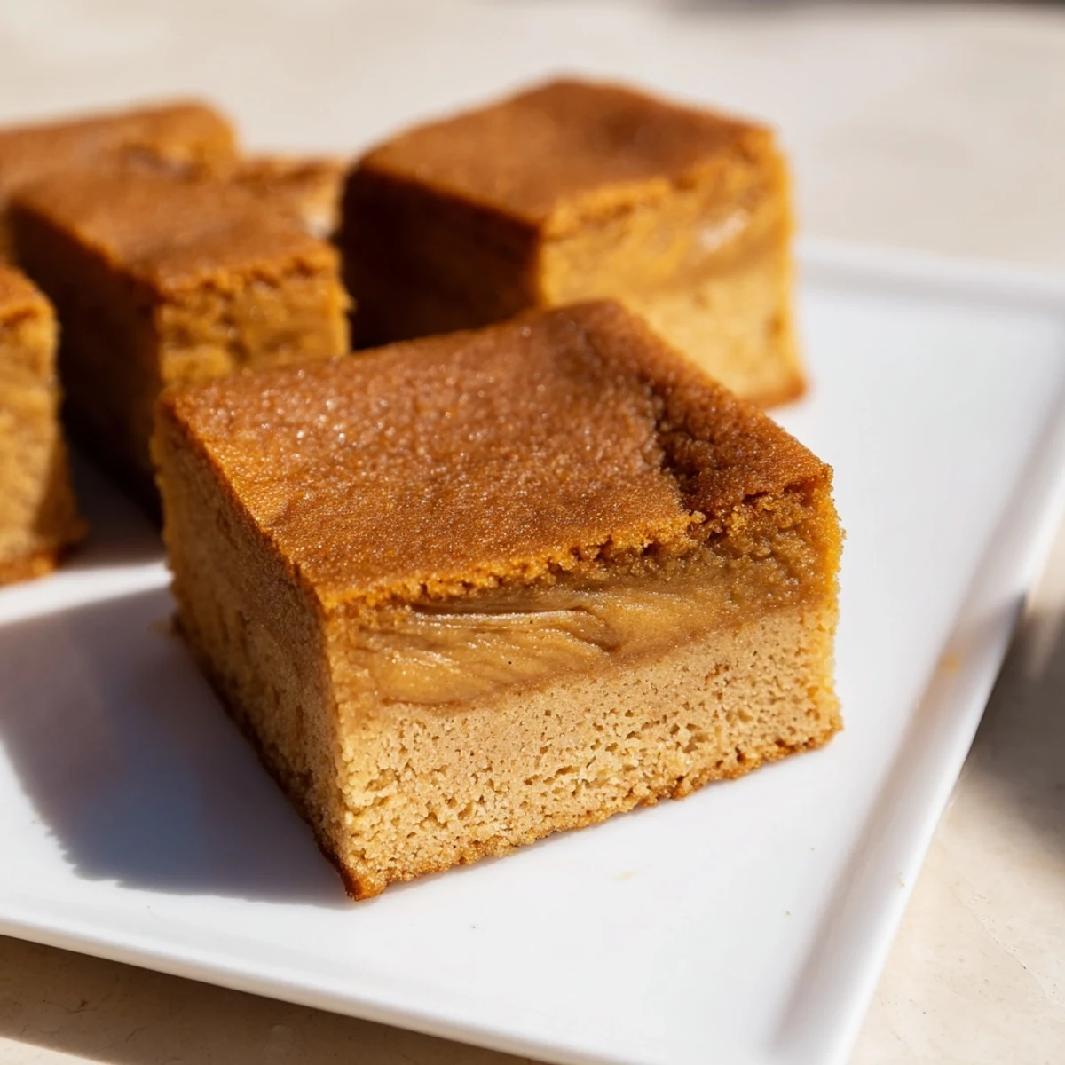 Homemade Peanut Butter Mochi Cake, perfectly baked, boasts a melt-in-your-mouth experience with every flavorful bite.