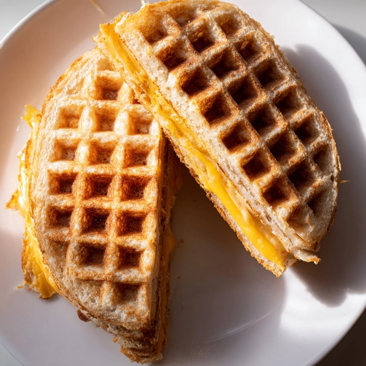 Waffle Grilled Cheese Twist