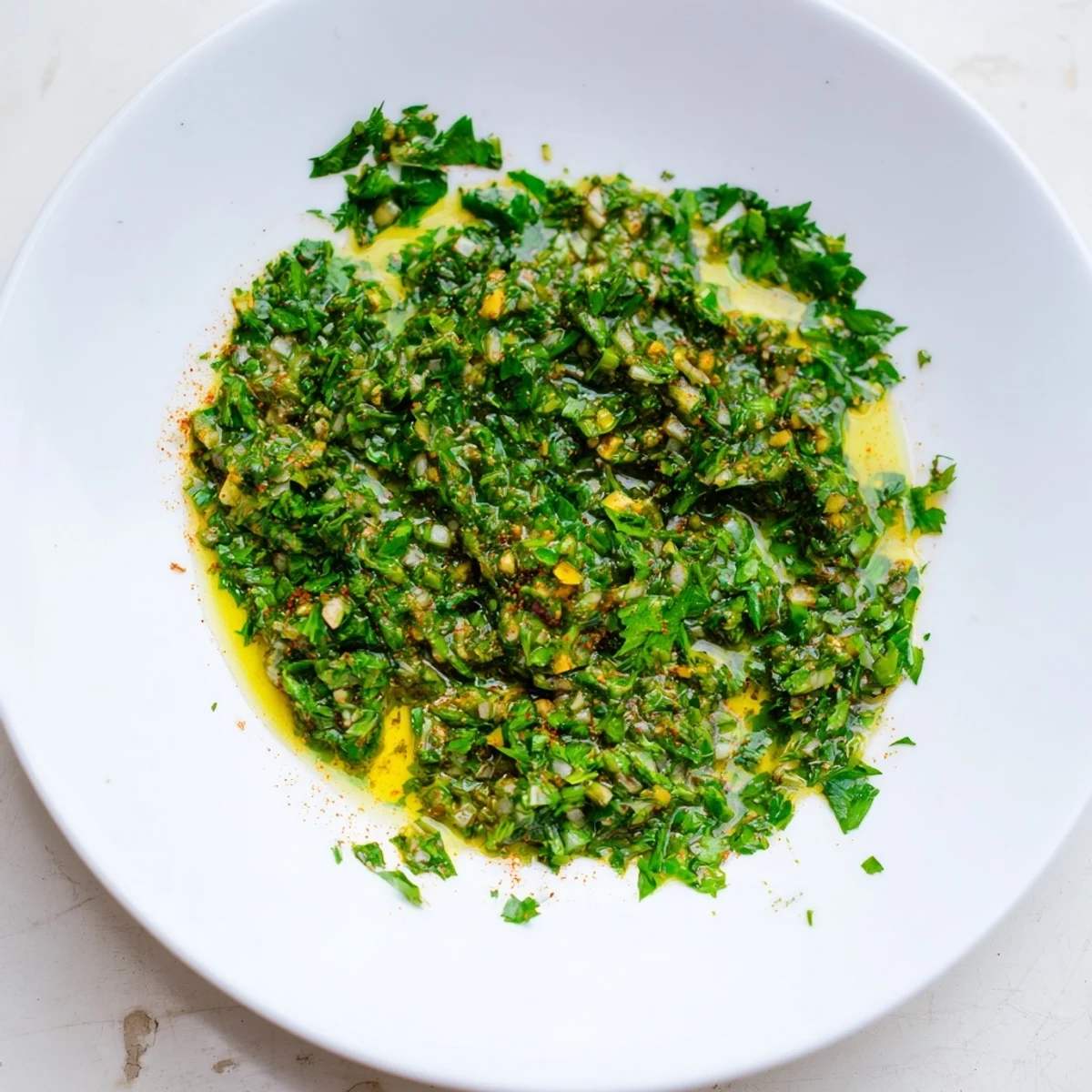 Golden-hued Moroccan Chermoula Marinade coating fish fillets, promising a delightful, flavorful seafood dish.