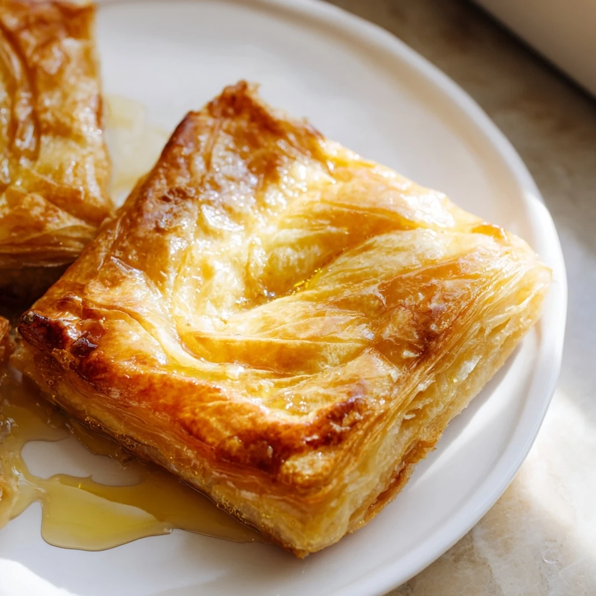 Imagine freshly-made Moroccan Msemen pastry, light and buttery, drizzled with sweet honey before you.