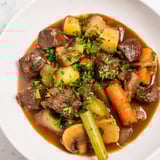 Earthy Beef Stew with Bread