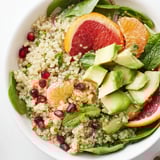 A colorful photo of a Fresh Citrus & Avocado Quinoa Bowl, ready to refresh your taste buds.