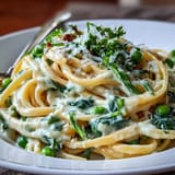Spring Pasta Lemon Cream Peas
