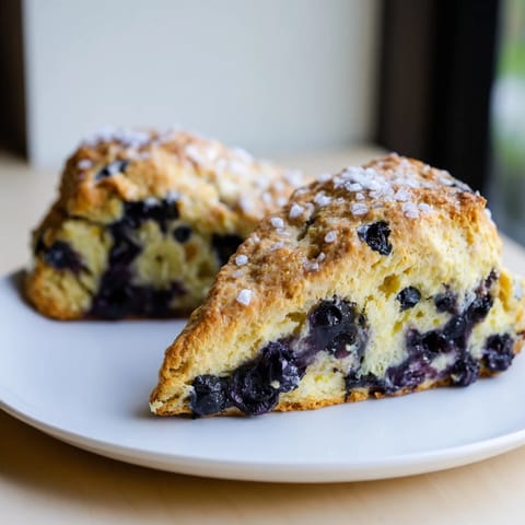 Rustic Birch-Warm Blueberry Scones