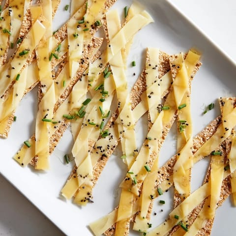 Get ready for a delicious The Garden Gate Lattice: artistic cheese weave with crackers and chives.