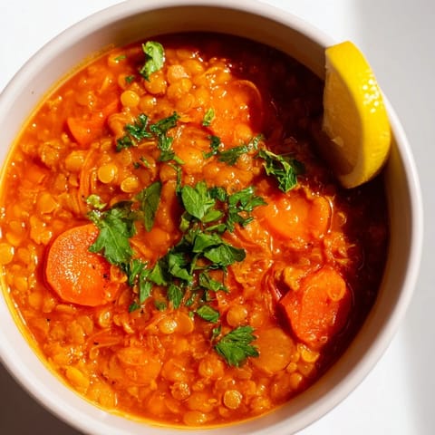 Spiced Carrot Lentil Soup