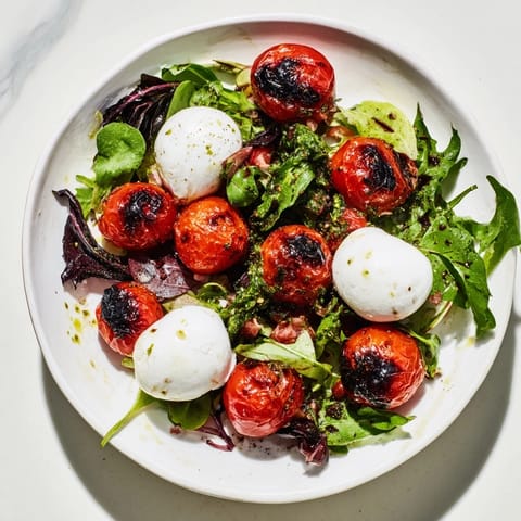 Charred Tomato Burrata Salad