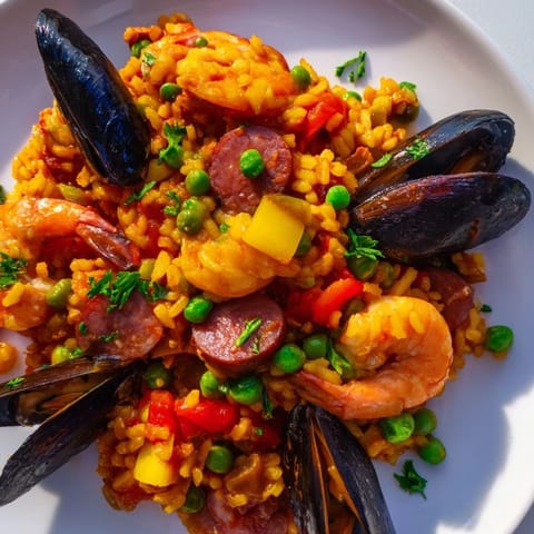 Spanish Paella Saffron Seafood