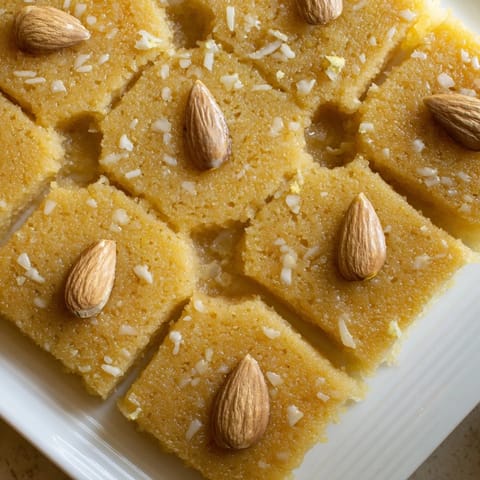 Egyptian Basbousa with Coconut