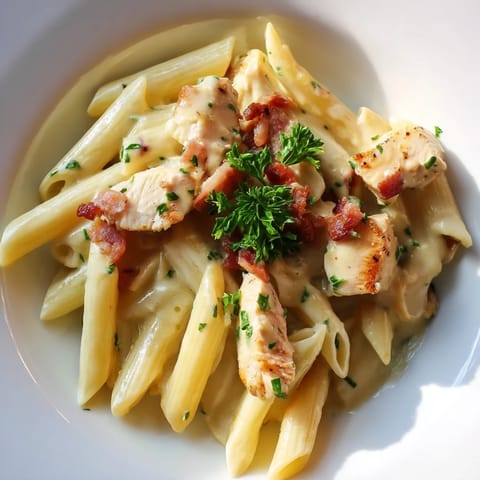 Creamy Chicken Bacon Penne