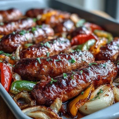 Sheet Pan Sausage Peppers