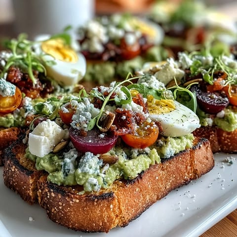 Spring Brunch Avocado Toast Board