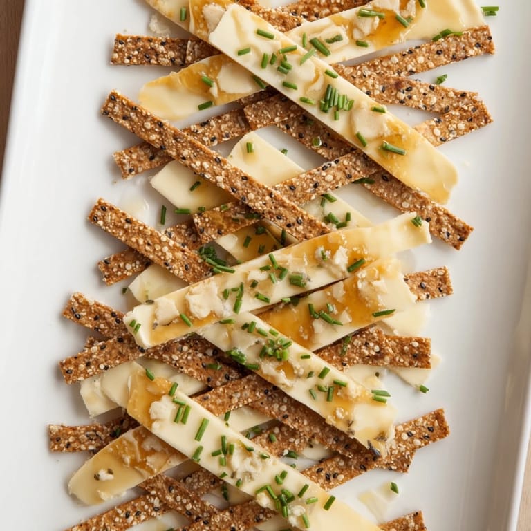 Freshly assembled The Garden Gate Lattice; a stunning, savory appetizer with a creative lattice design.