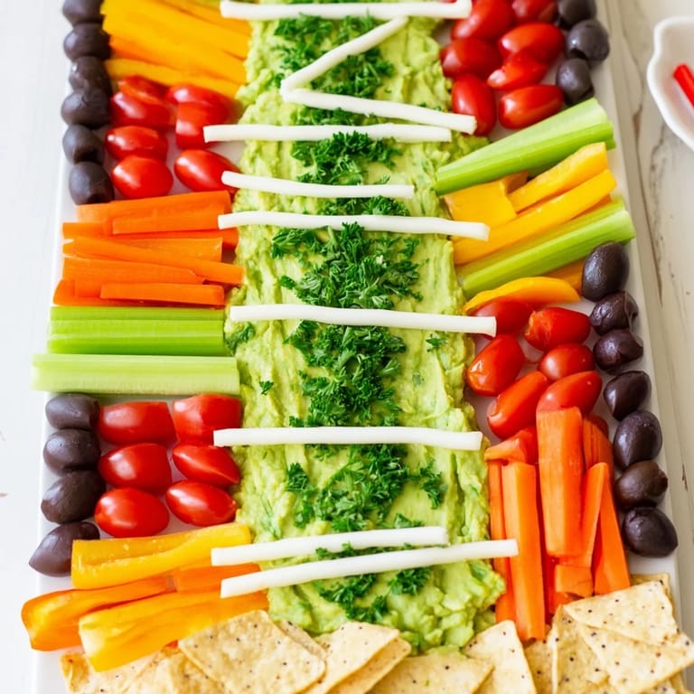 This delectable Game Day Football Field Snack Board offers a variety of snacks, perfect for sharing and enjoying.