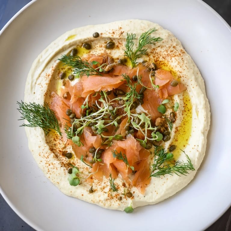 Perfectly arranged The Driftwood Beach appetizer, with smoky fish and crisp crackers, offers a delightful taste.