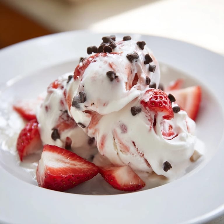 Easy, high-protein cottage cheese ice cream, perfectly frozen and ready for dessert tonight.