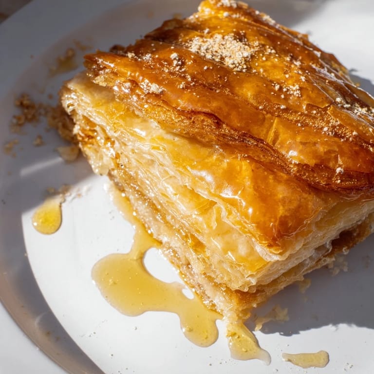 Crispy layers of pan-fried Moroccan Msemen, a delicious North African treat ready to eat.