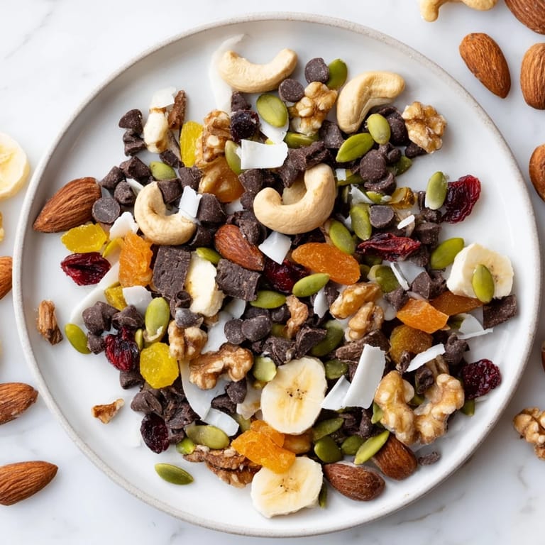 Healthy Trail Mix Custom in a mason jar, perfect for a quick energy boost or hiking snacks.