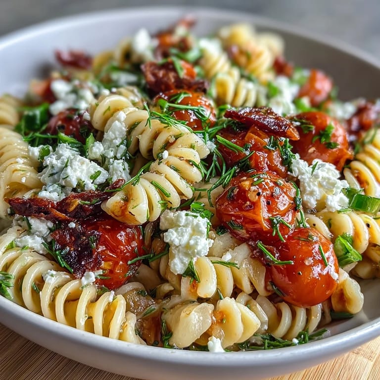 Bright and tangy lemon vinaigrette pasta salad featuring fresh cucumbers and cherry tomatoes, ideal for warm-weather gatherings.
