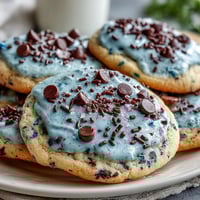Spring Cookies: Robins Egg Speckled Sugar Cookies with a crisp, buttery texture and delicate blue hue, speckled with chocolate for a festive touch.