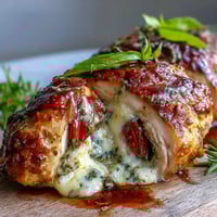Caprese Stuffed Chicken Breast with melted mozzarella and juicy tomatoes baked to golden perfection. Fresh basil adds aroma and color to this Italian-inspired main dish. Juicy chicken breasts stuffed with fresh mozzarella, ripe tomatoes, and fragrant basil, drizzled with balsamic glaze for a vibrant summer dinner. Golden-baked Caprese Stuffed Chicken Breast filled with creamy mozzarella, garden tomatoes, and basil, finished with a tangy balsamic drizzle for a light yet satisfying meal.